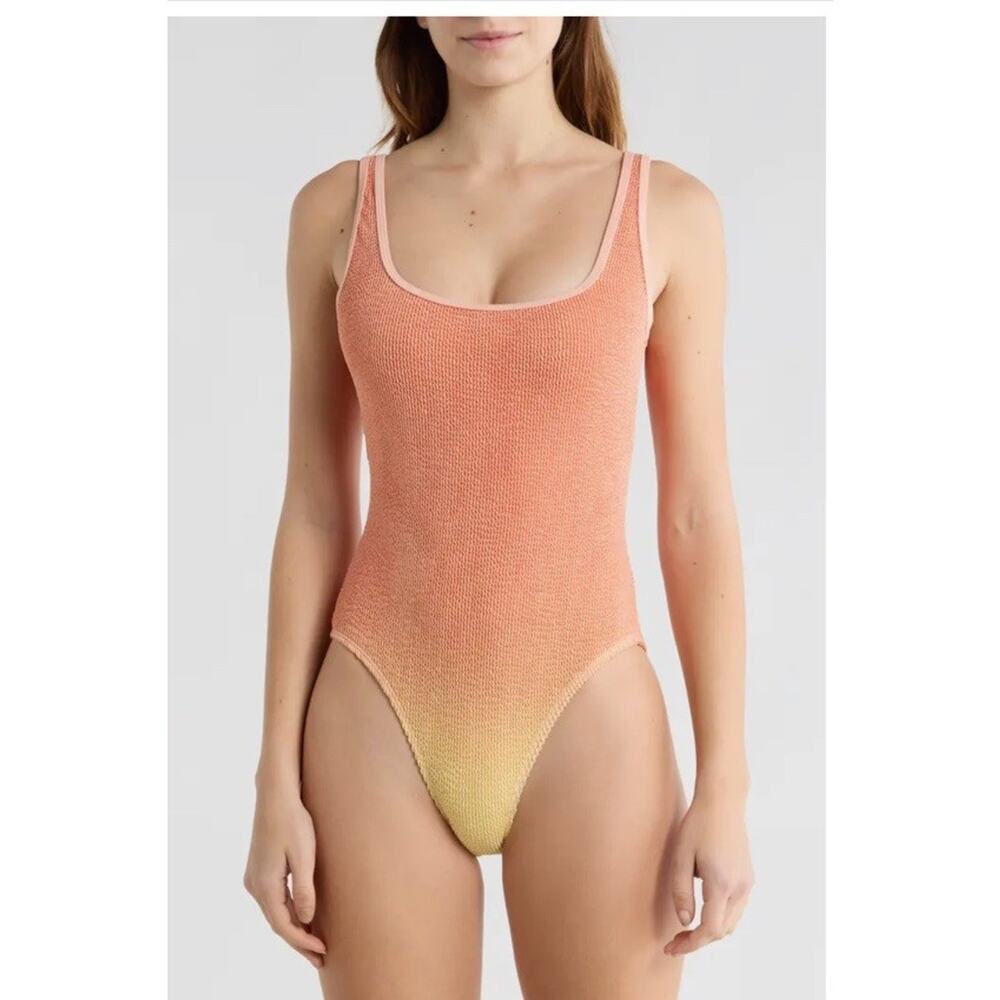 NWT Good American Ombré One Piece Swimsuit Women's 2XL/3XL Peach
